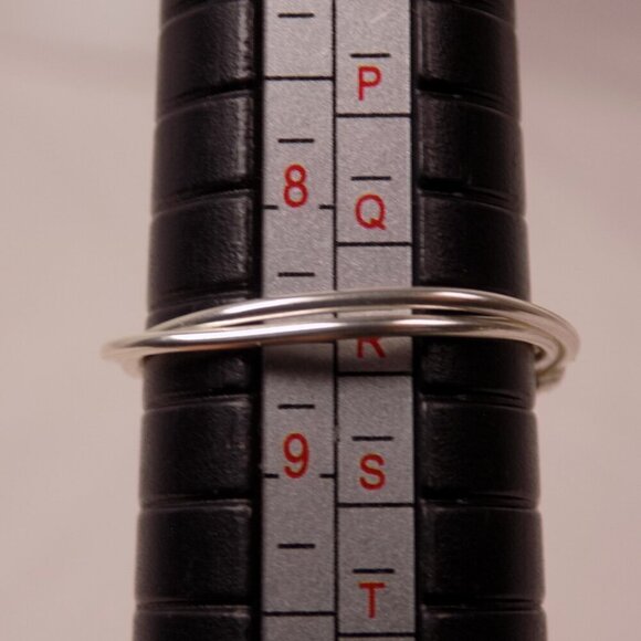 Turquoise stone chip hand wrapped ring size 8.5 - Picture 6 of 6